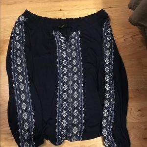 WHBM off the shoulder knit shirt